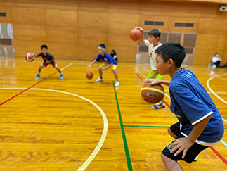 バスケスクール練習風景