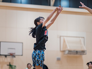 バスケスクール生プレイ風景